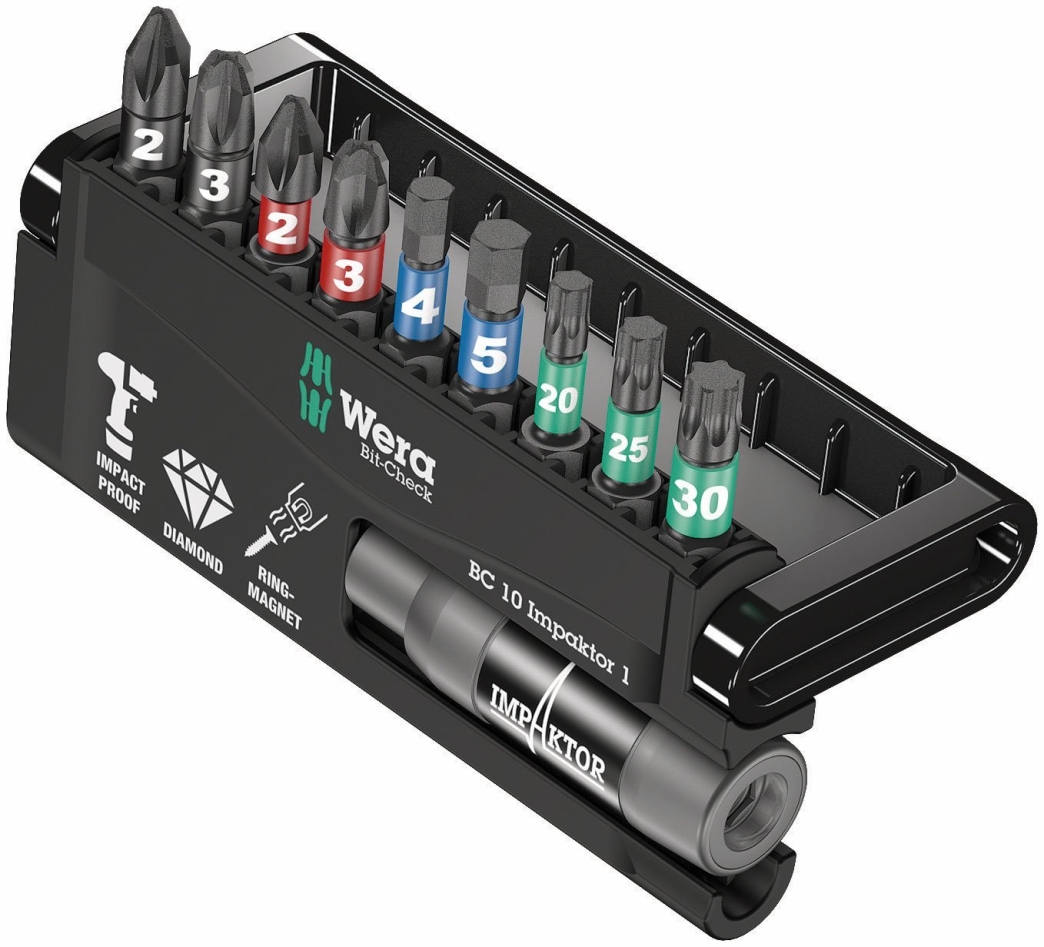Wera 05057680001 Bit-Check 10 Impaktor 1, 10-dijelni