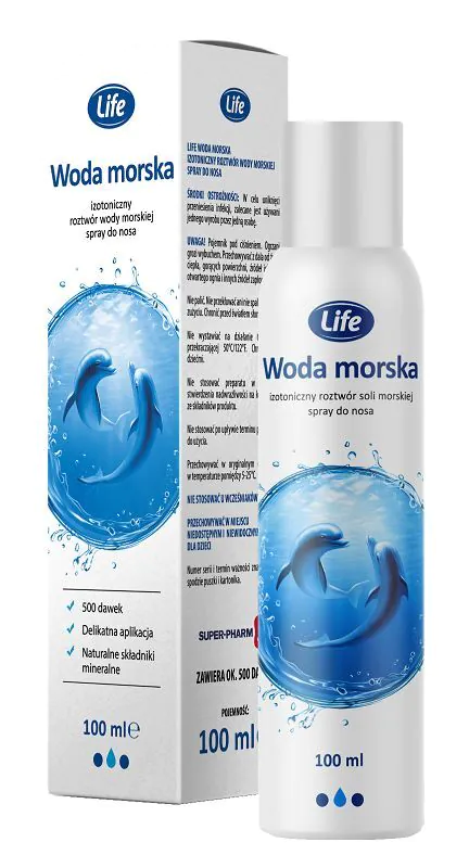 Животна морска вода, спреј за нос
