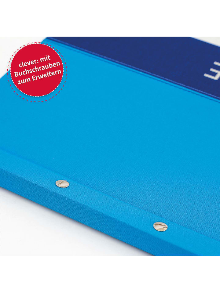 ROTH Zeugnismappe Spectrum mit Buchschrauben blue in Blau günstig kaufen onesize