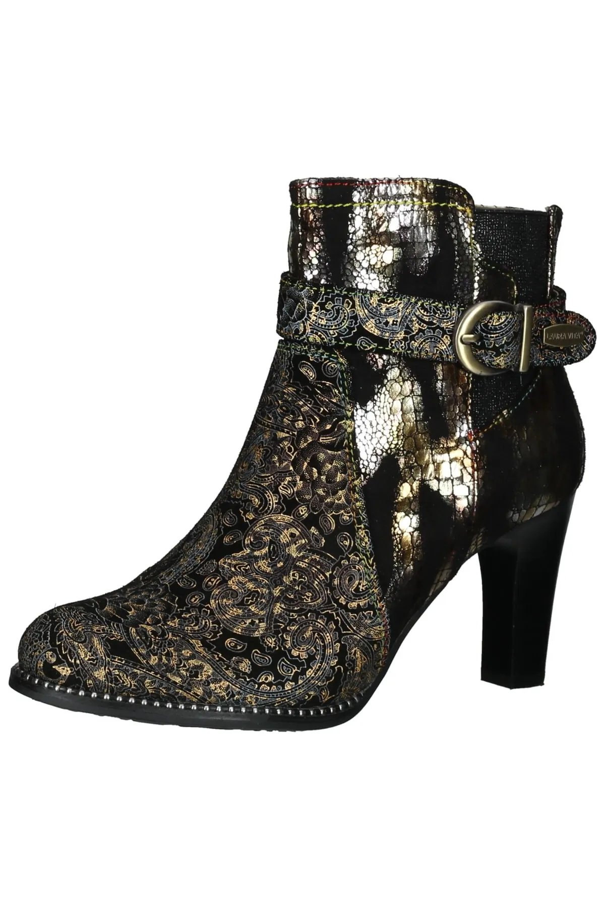 LAURA VITA  Stiefelette - Schwarz - Pfennigabsatz/Stiletto