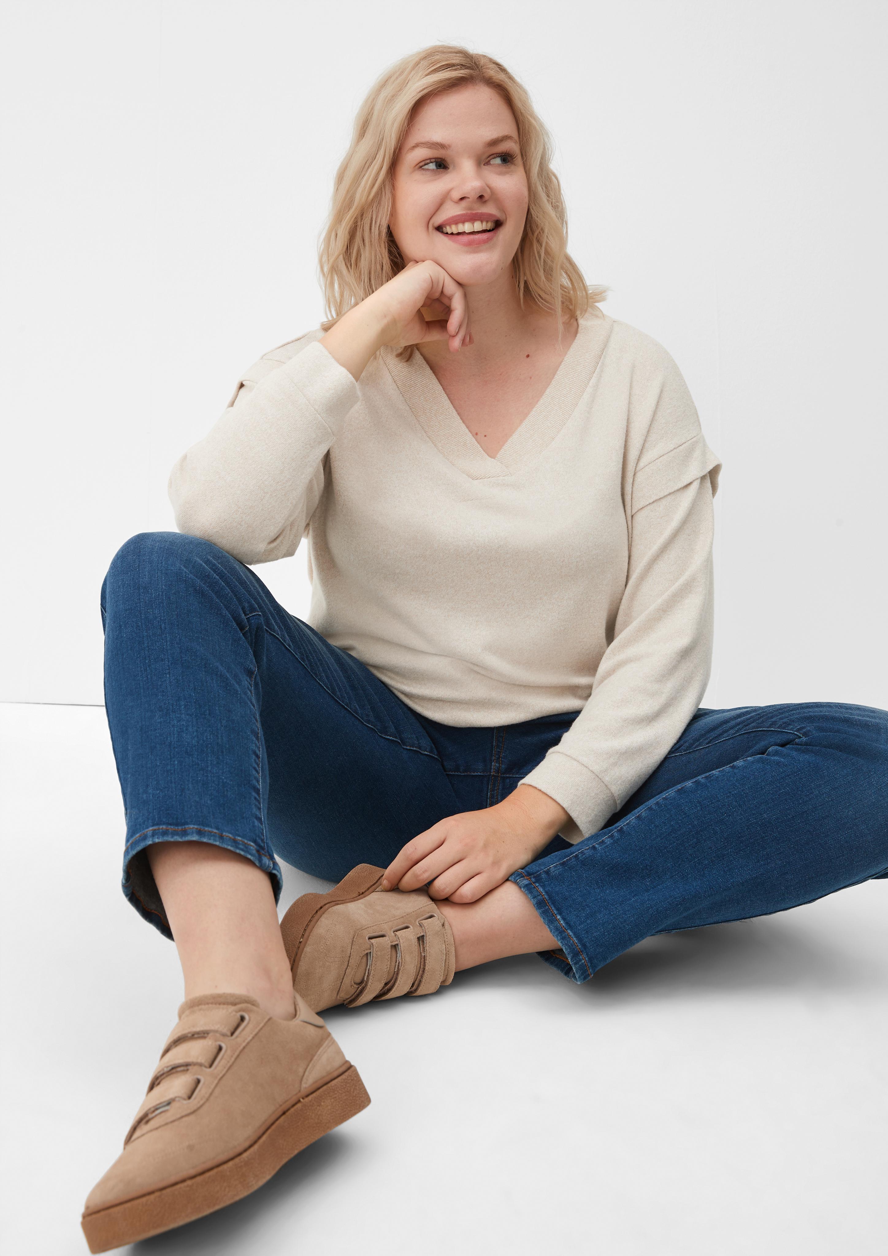 Longsleeve mit gelayerter Schulter  2121622-8214
