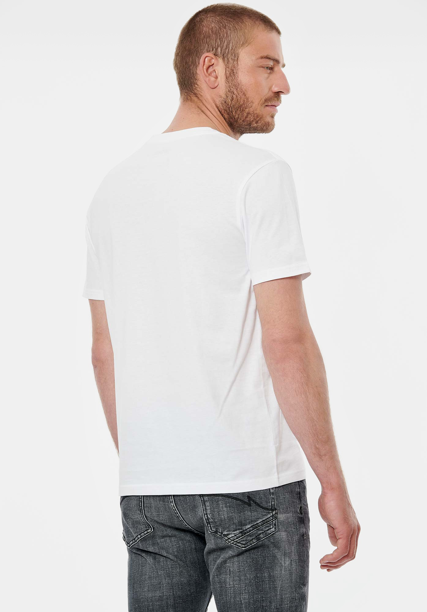 SETER  T-shirt blanc homme 100% coton bio