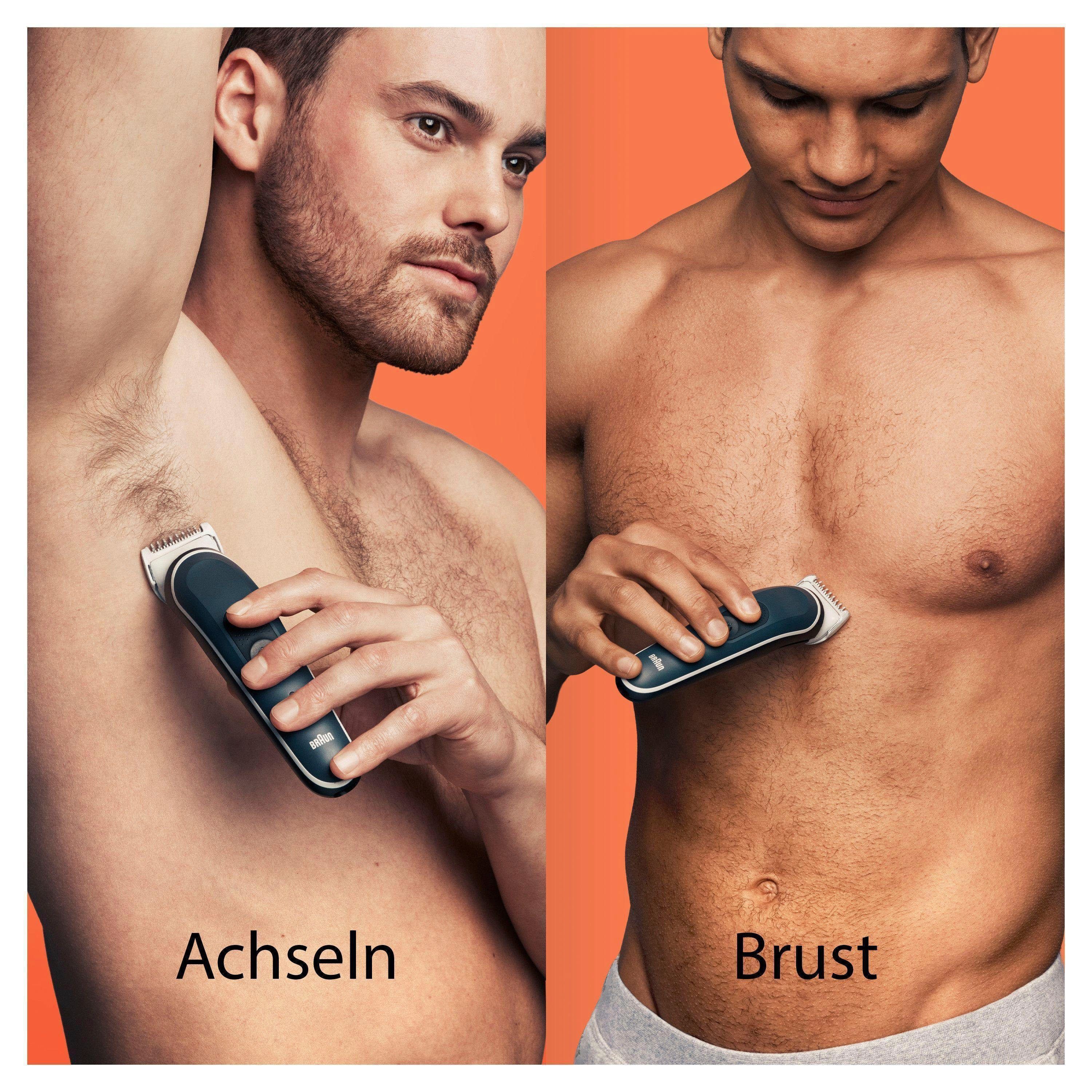 Braun Haarschneider Bodygroomer 5370, Wasserdicht, 100 Min. Laufzeit