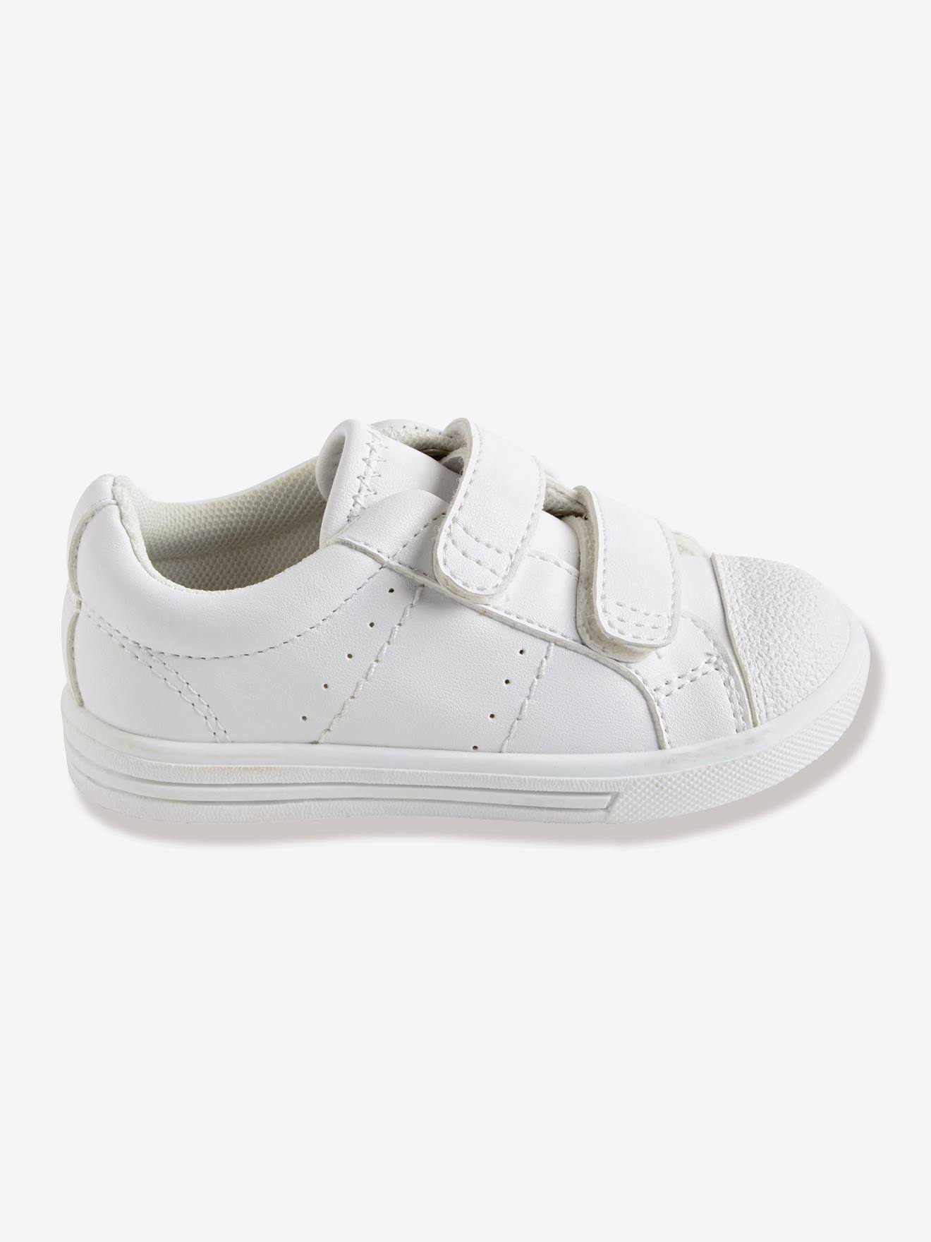 Tennis scratchées bébé blanc