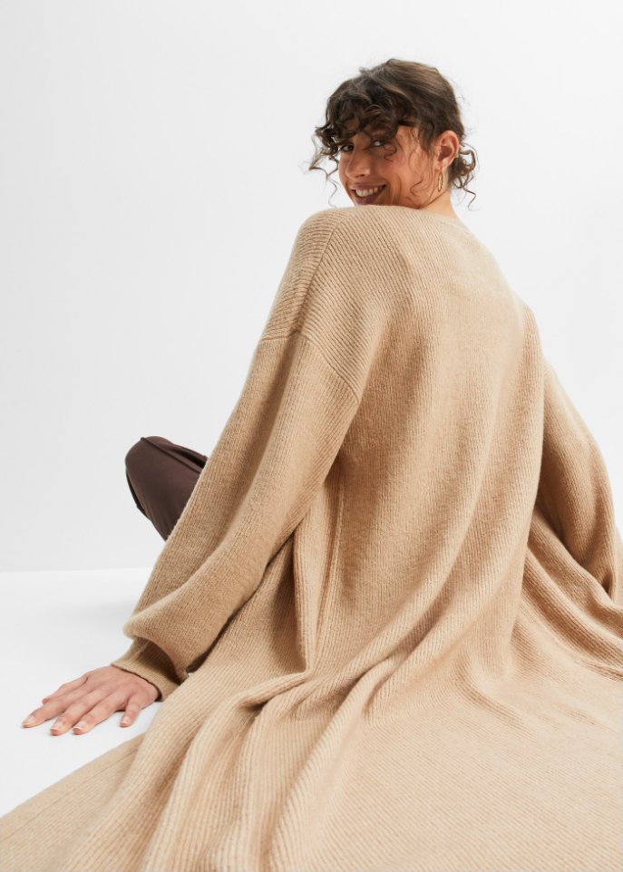 Longstrickjacke