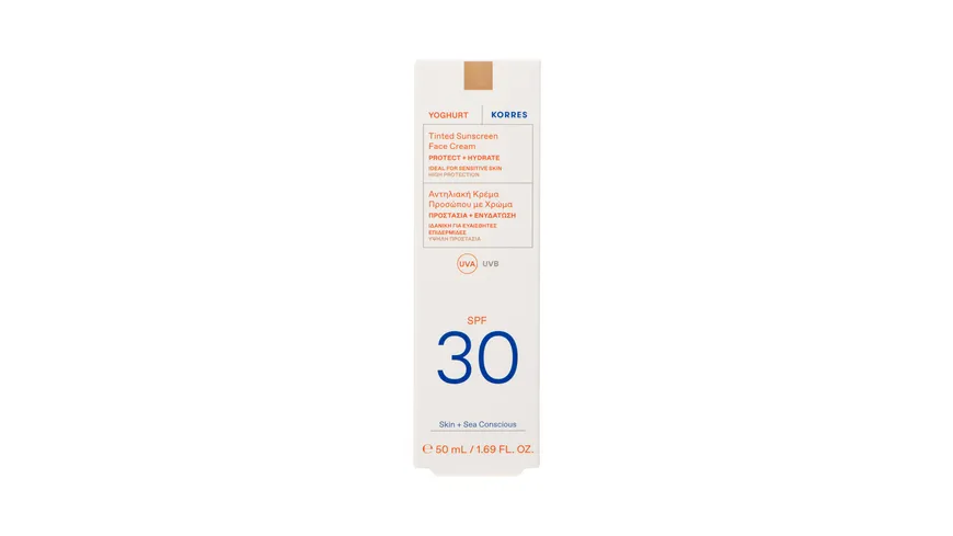 KORRES YOGHURT Getönte Sonnencreme für das Gesicht SPF30 50 ml
