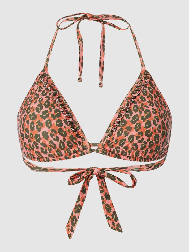 Bikini-Oberteil in Triangel-Form Modell 'Tropical' in pink