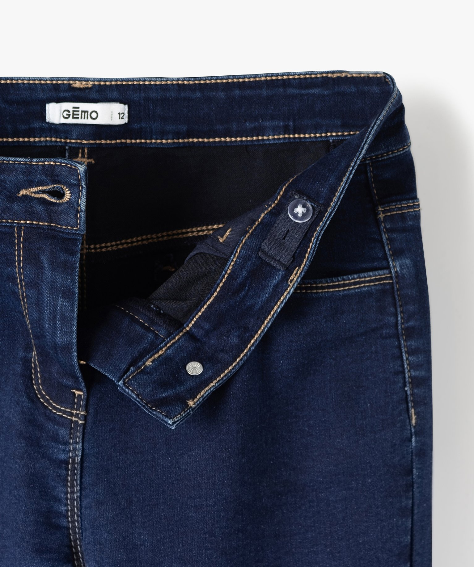 Jean fille coupe Slim ultra stretch brut | GEMO