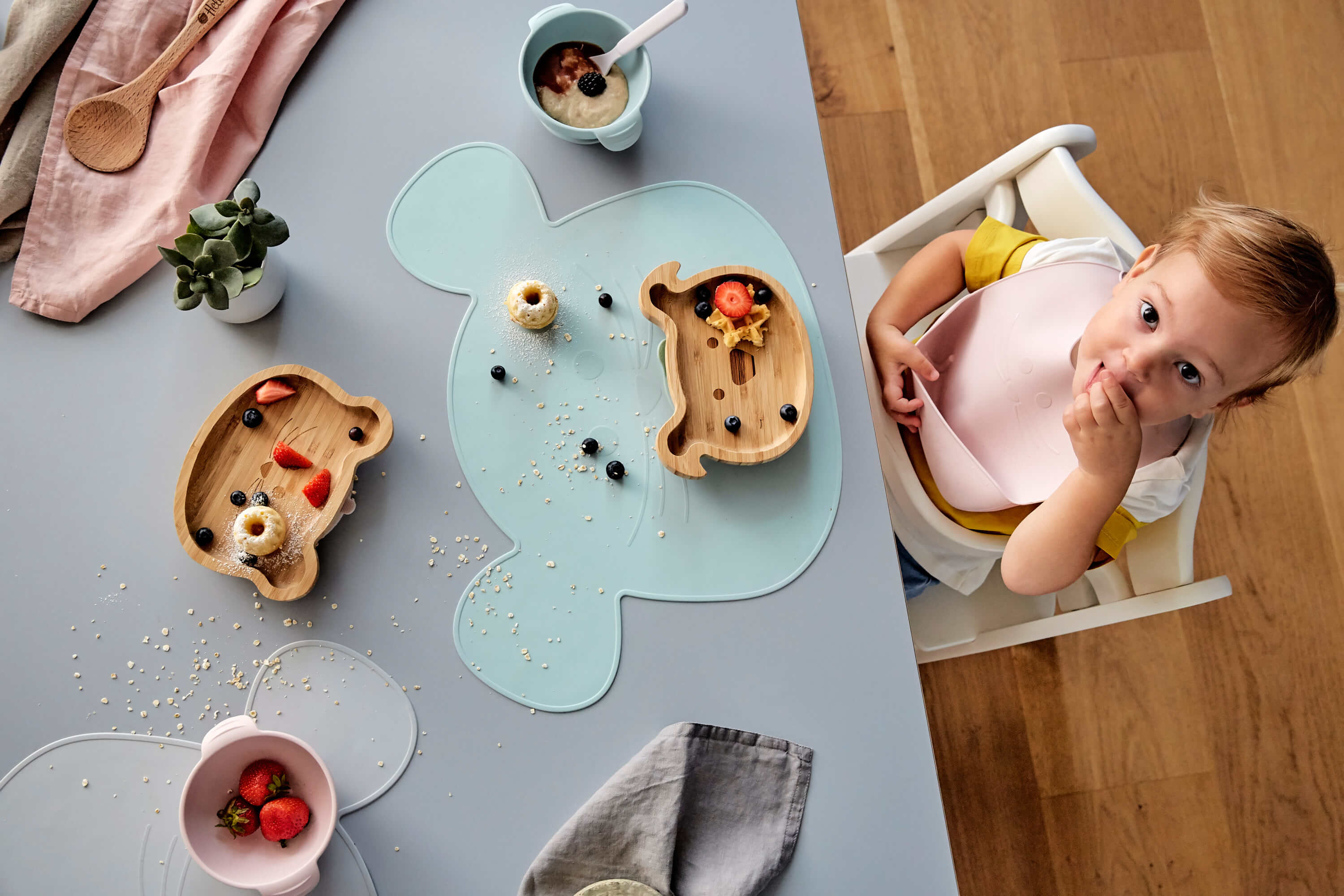 Kinder Tischset - Placemat, Little Chums Mouse Blue