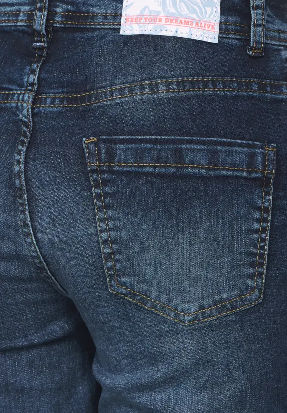 CECIL Slim Fit Jeansbermuda