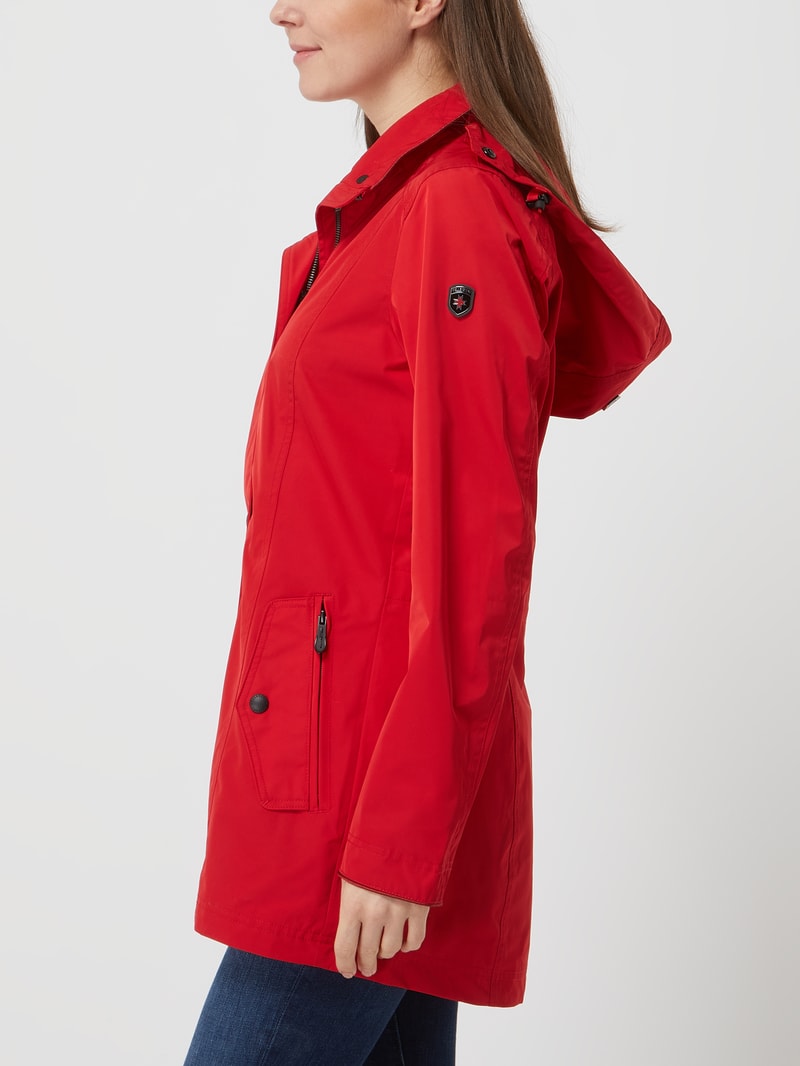 Romance 812 Funktionsjacke mit abnehmbarer Kapuze in rot