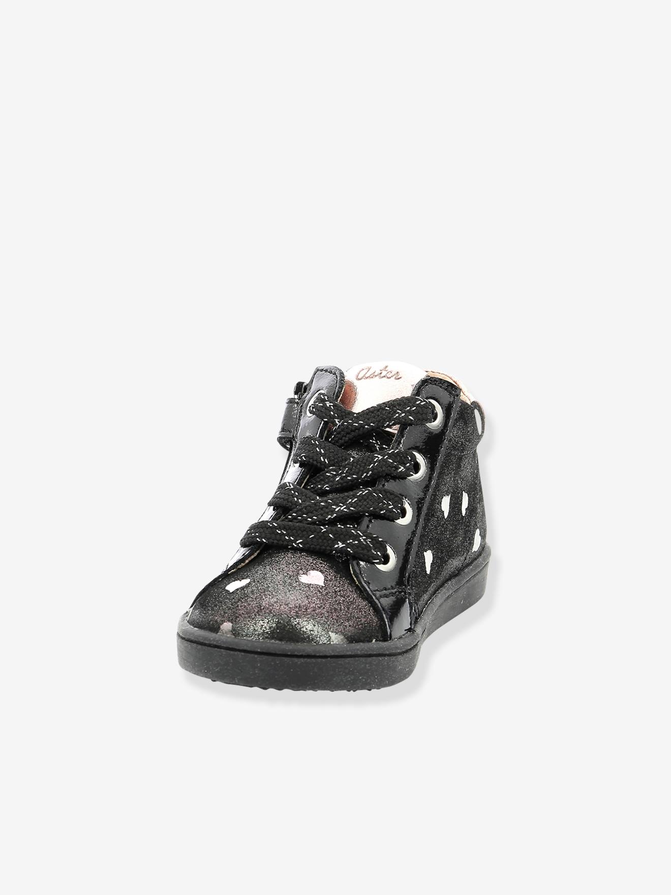 Bottines en cuir fille Wouhou ASTER® marine