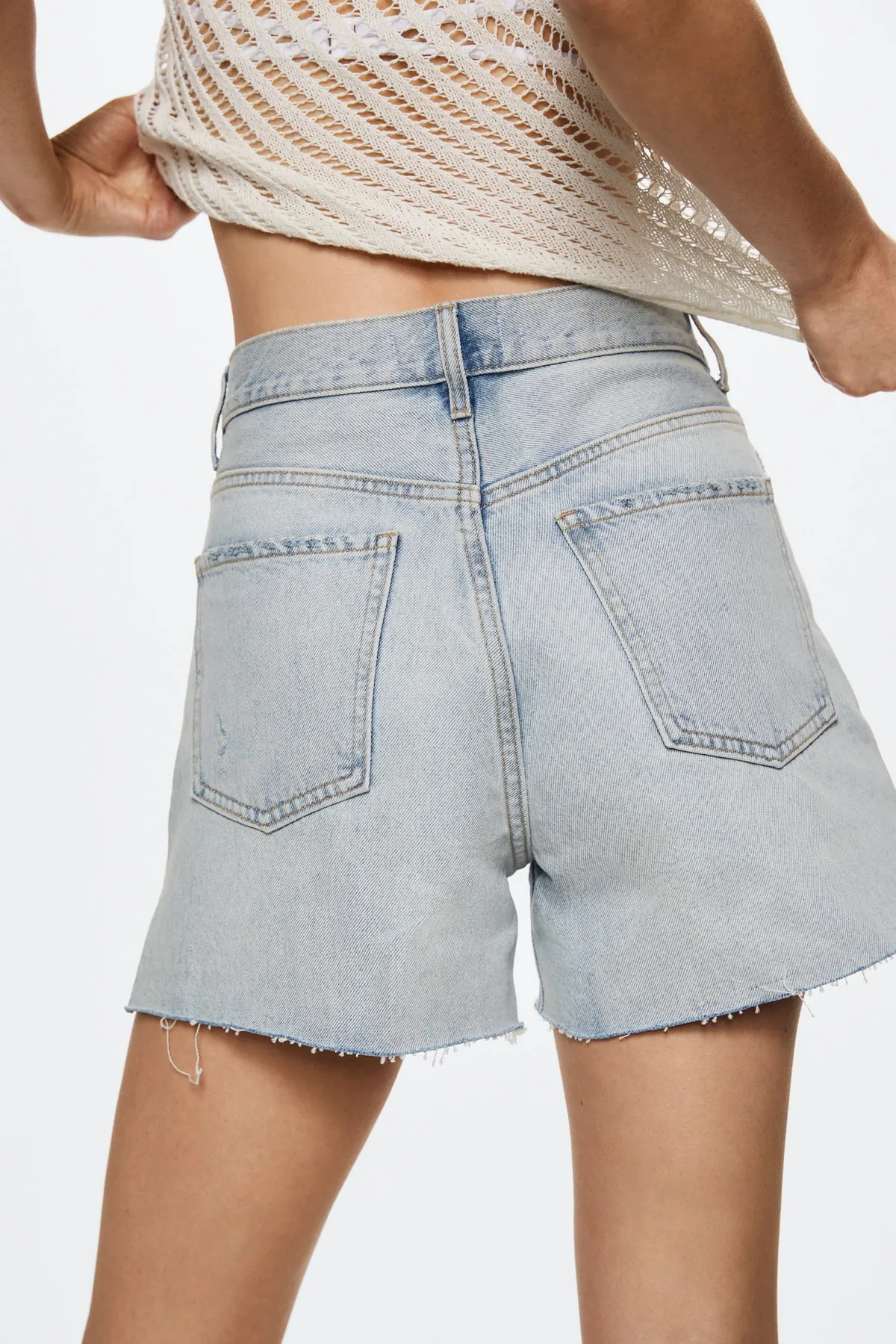 MANGO  37000347 Damen/Mädchen Hellblau
