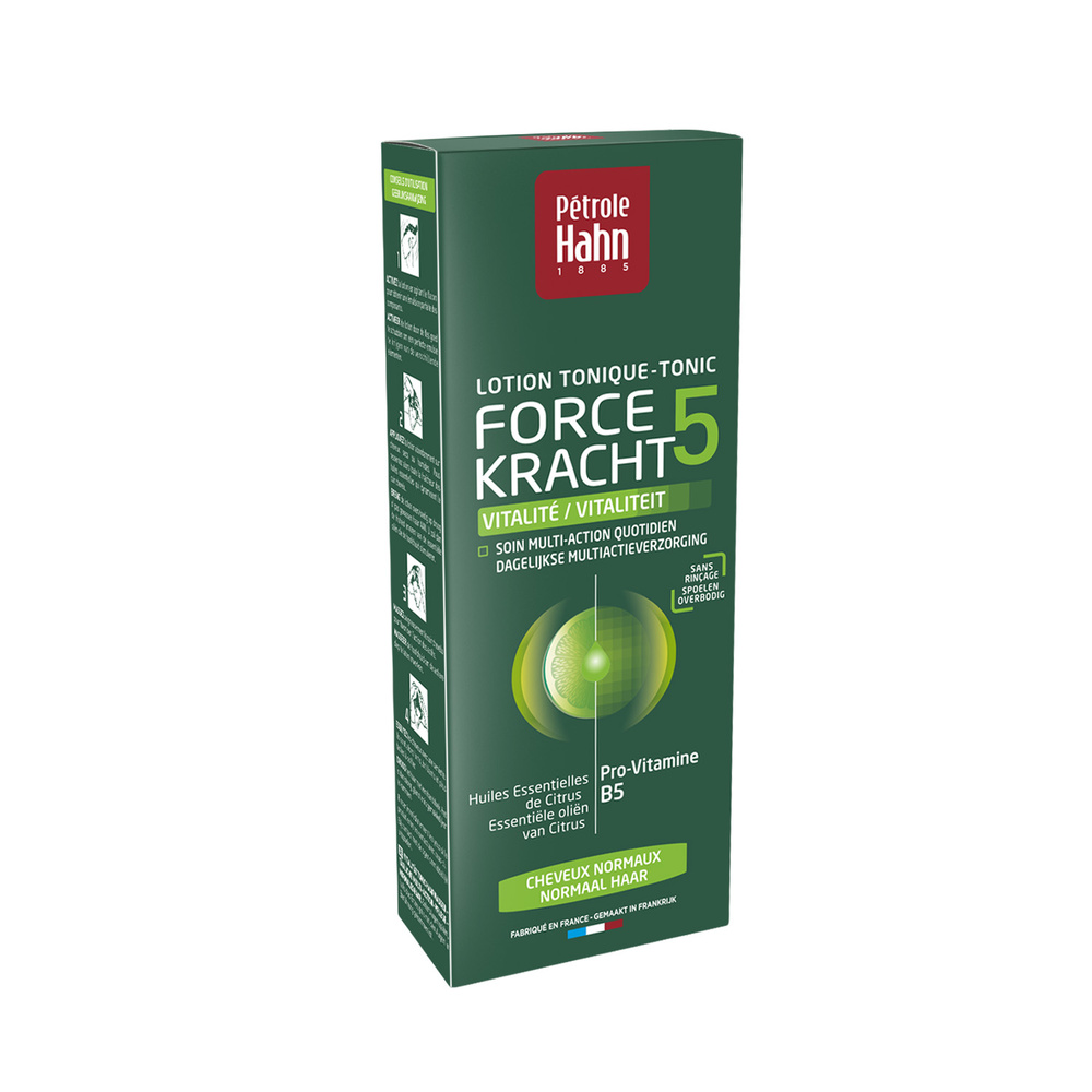 Pétrole Hahn Lotion Tonique Force 5 Vitalité Soin capillaire multi-action quotidien pour cheveux normaux