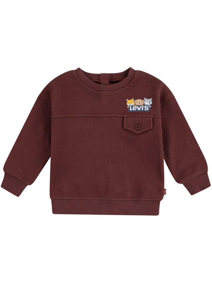 Levi's Kids Sweatshirt in Braun günstig kaufen
