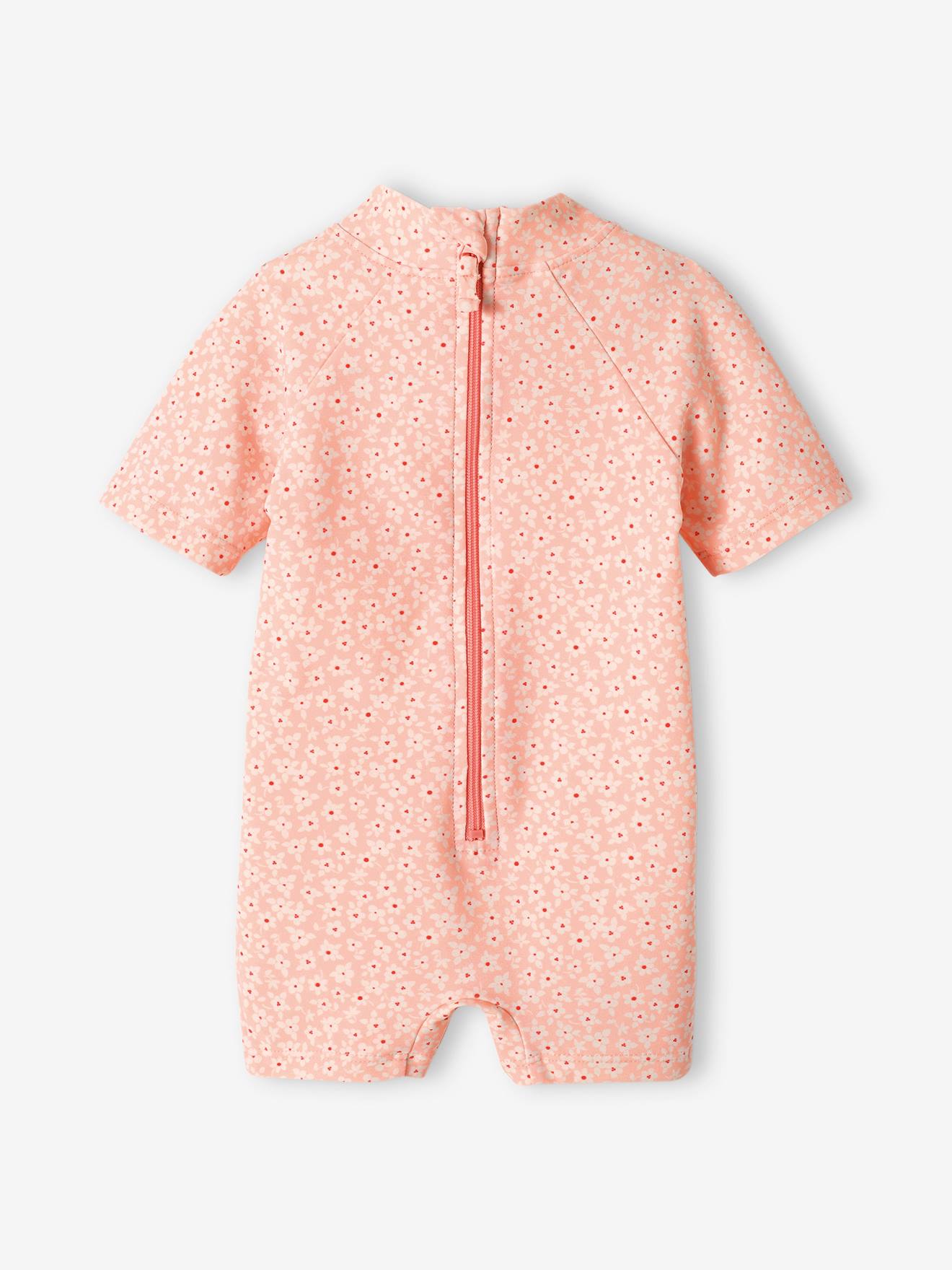 Vertbaudet Mädchen Baby UV-Strandoverall - aprikose