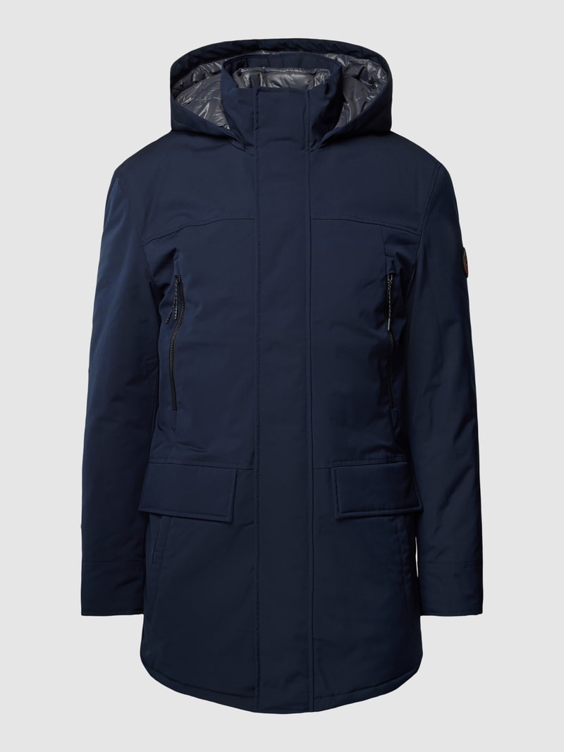 Jacke mit Kapuze in marineblau