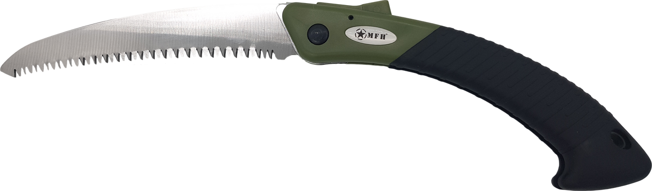 Berger & Schröter Klappsäge Oliv Schwarz Astsäge Gartensäge Campingsäge 17cm Sägeblatt