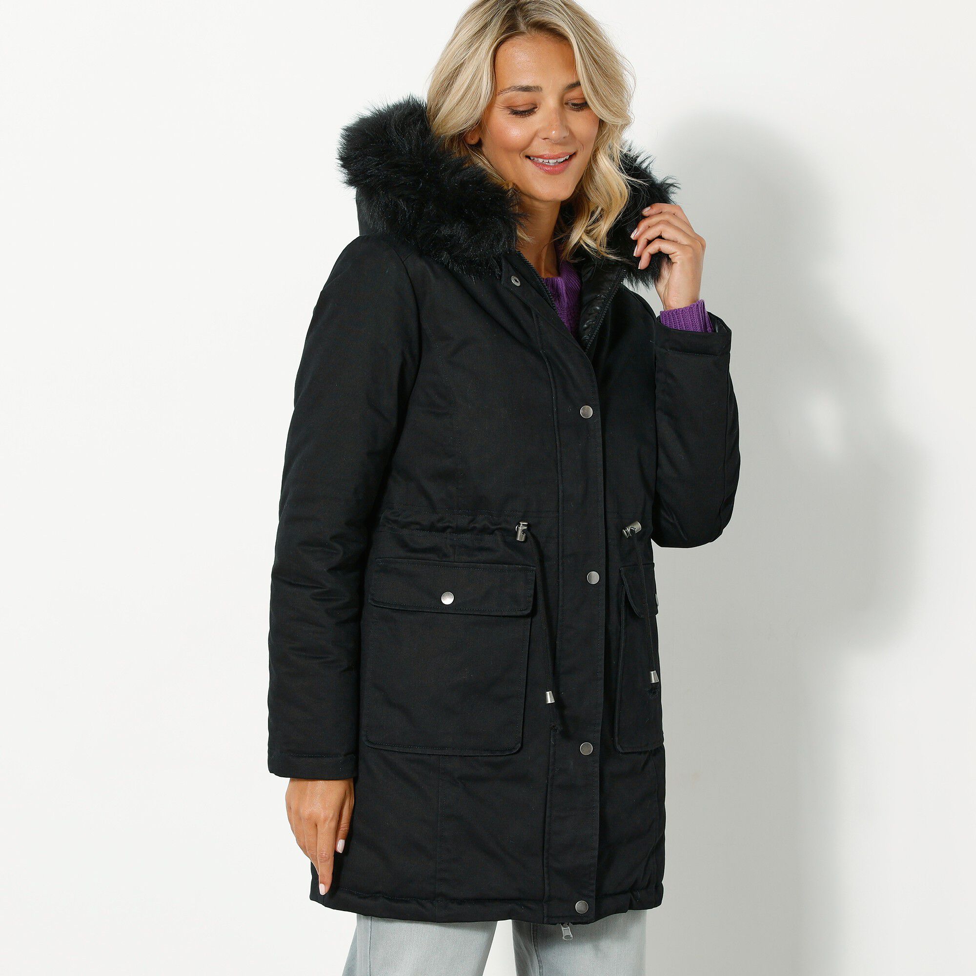 Parka réversible doudoune matelassée déperlante