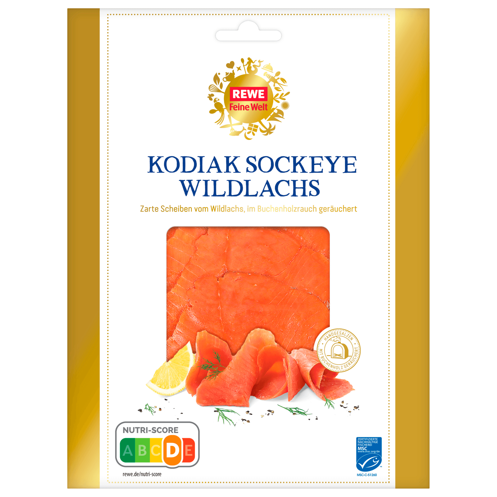 REWE Feine Welt Kodiak Wildlachs 100g