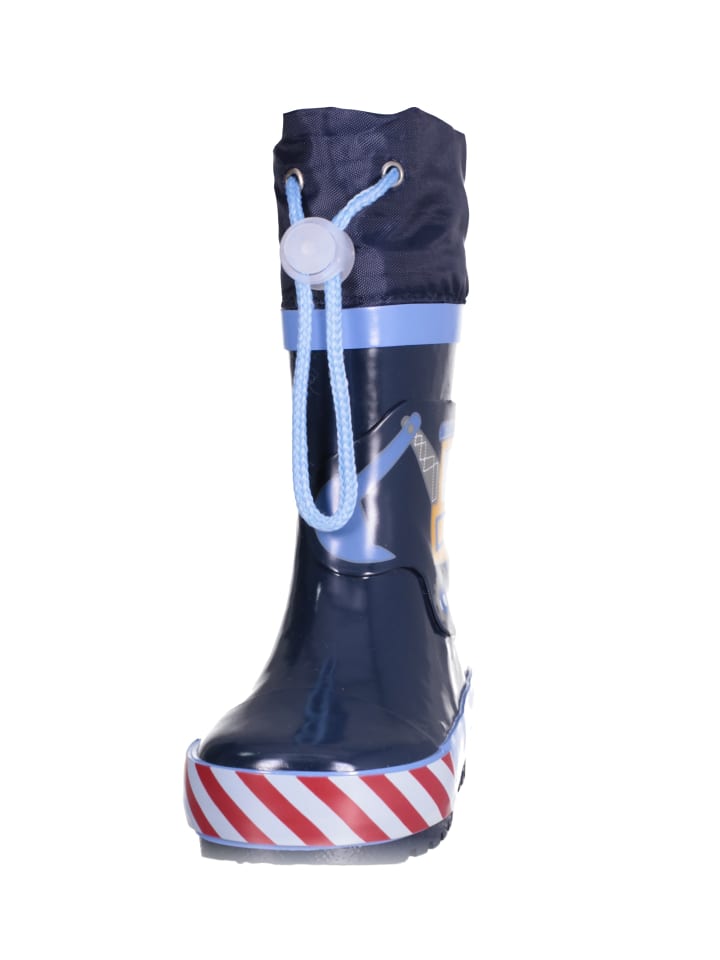 Playshoes Gummistiefel Baustelle in Bleu günstig kaufen