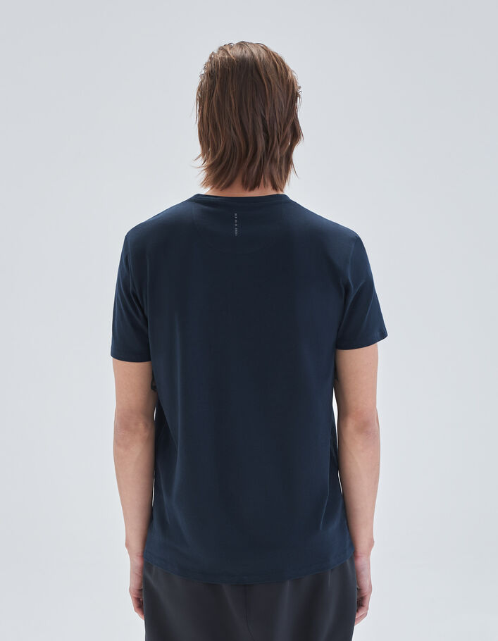 T-shirt marine visuel optique DRY FAST Homme