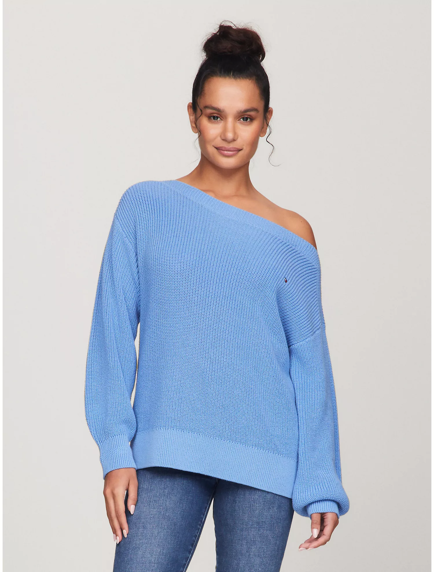 Ribbed Boatneck Sweater