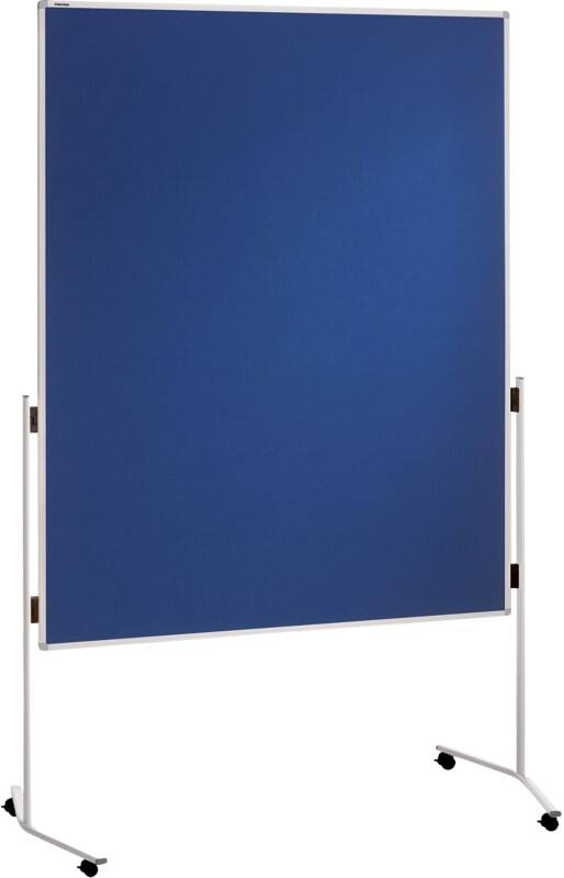 Franken Doppelseitig Moderationstafel Freistehend 120 (B) x 195 (H) cm Filz Blau