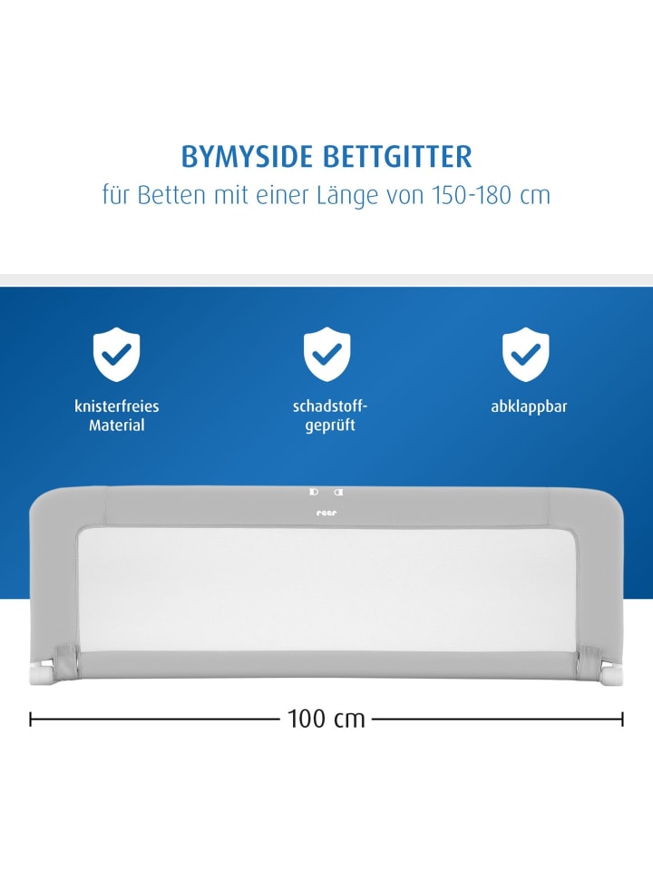 Reer ByMySide Bettgitter 100 cm in Grau ab 18 Monate günstig kaufen onesize