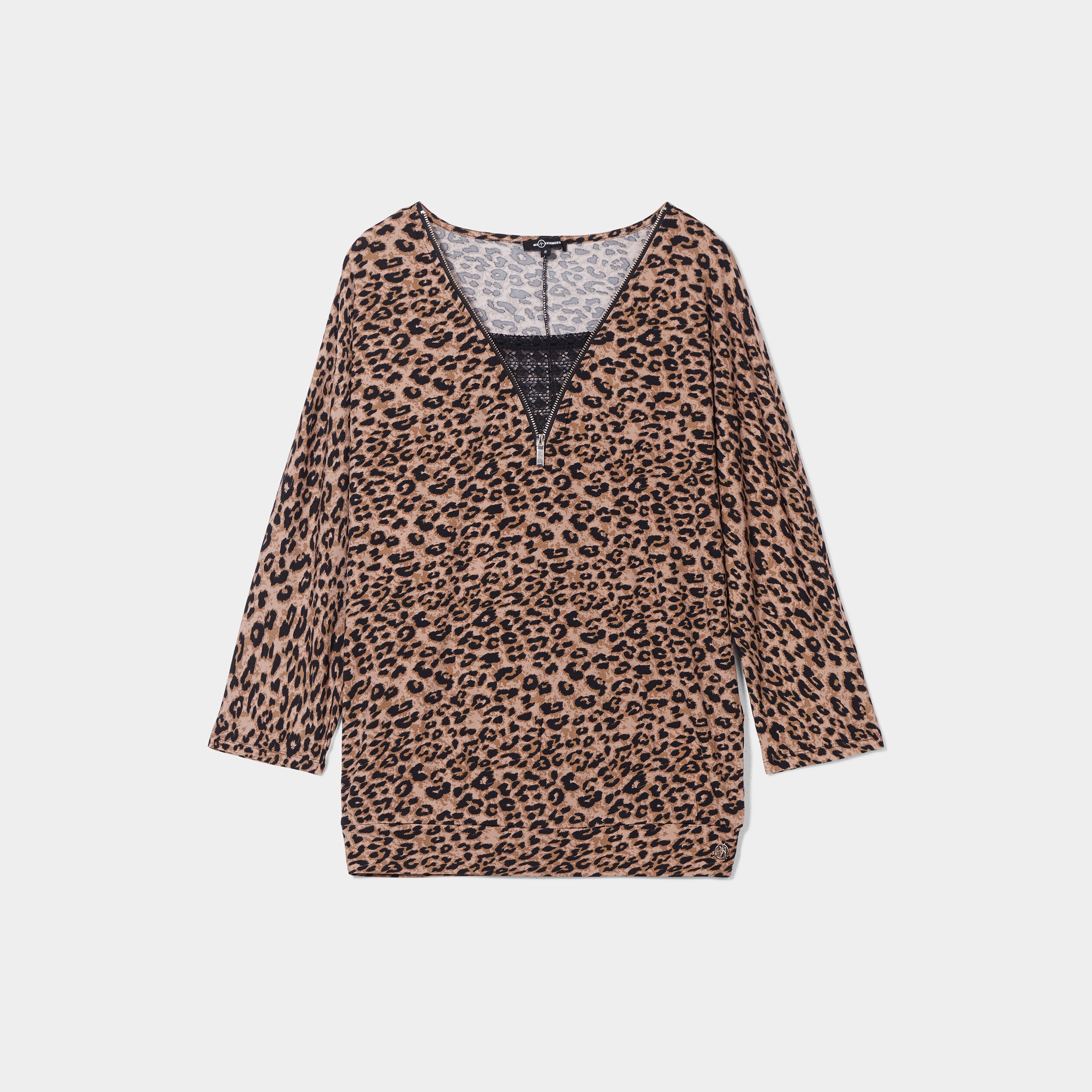T-shirt manches 3 4 beige femme | La Halle