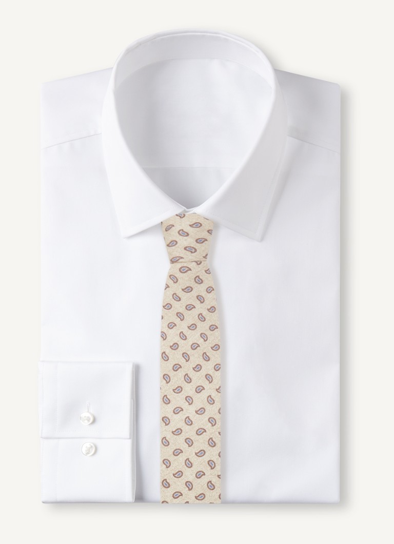 Profuomo Silk tie with paisley design