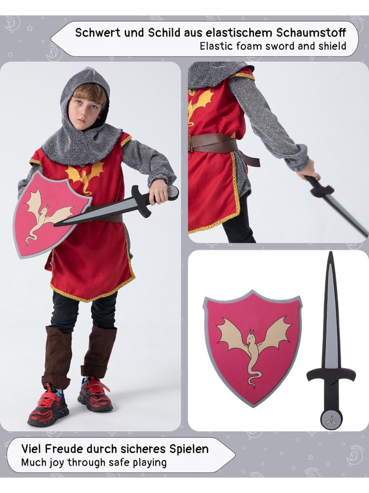 Corimori Kostüm „Ritter“ in Rot günstig kaufen