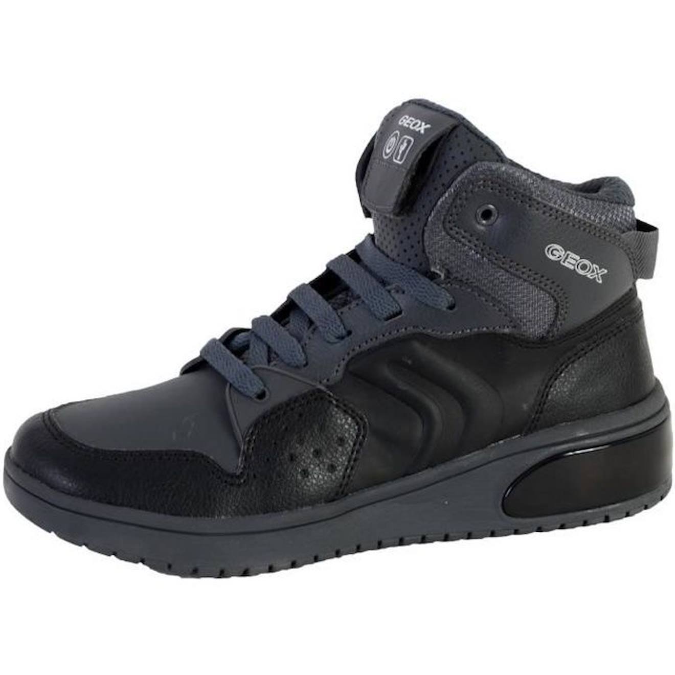 Basket Montante Geox Enfant/Garcons J Xled B.A YNT+TUMB.SYNT J947QA noir