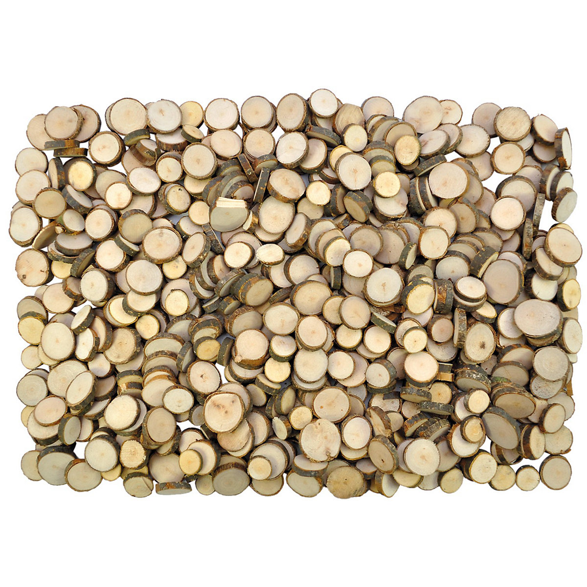Naturholzscheiben klein 1-3 cm, 1 kg