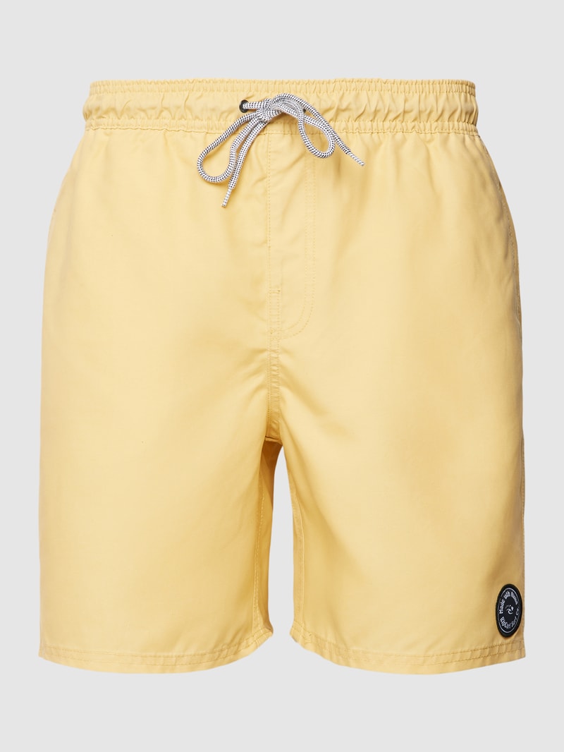 Badehose mit elastischem Bund in gelb