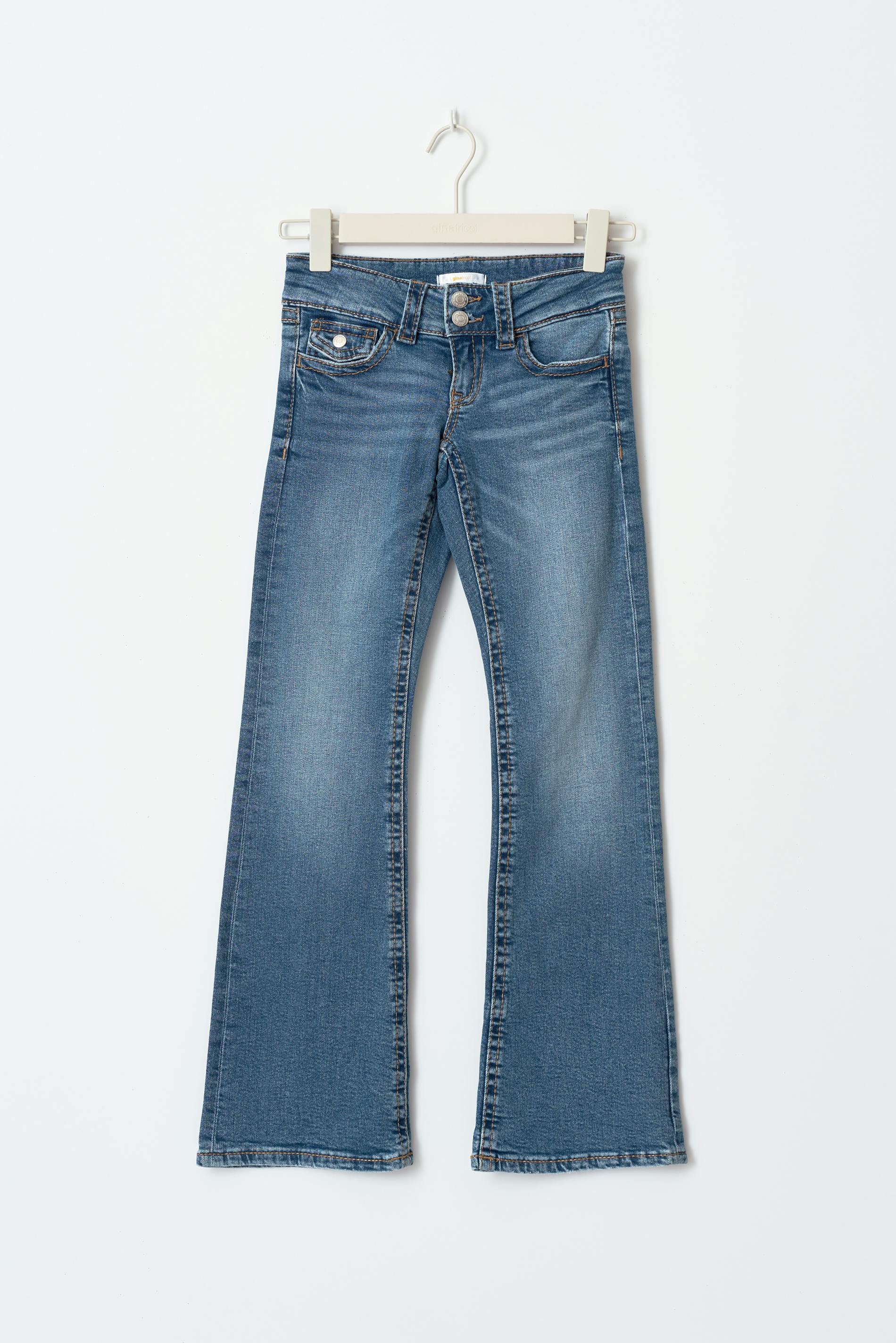 Chunky basic flare jeans