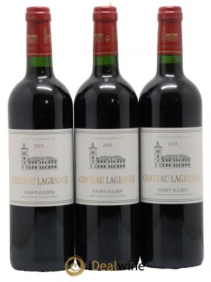 Château Lagrange 3ème Grand Cru Classé  2005 - Lot de 3 Bouteilles