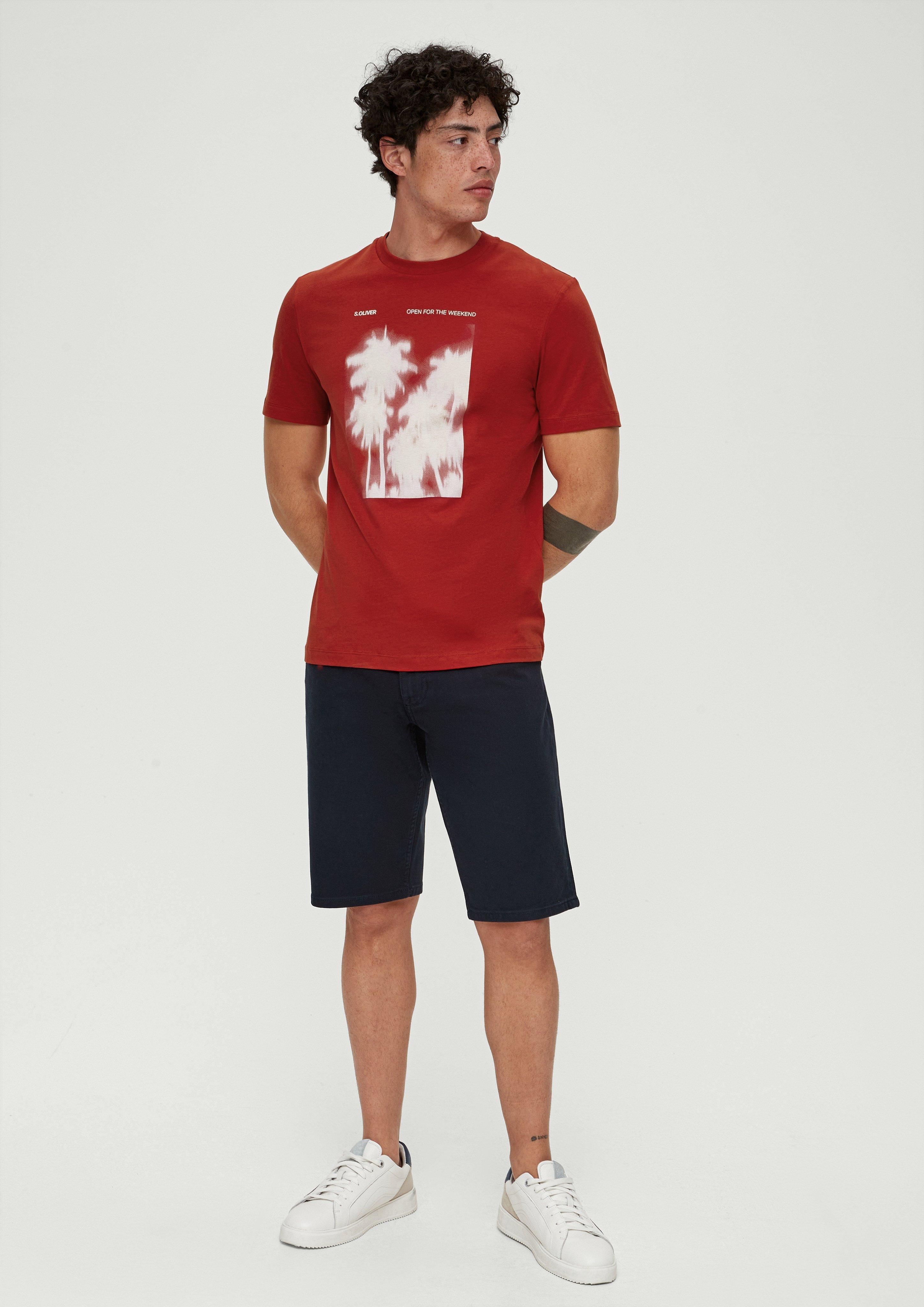 Baumwollshirt mit Frontprint  2131368-30D1