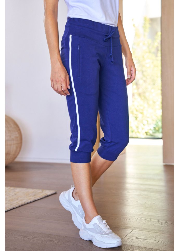 Jogginghose aus Baumwolle (2er Pack), Capri-Länge