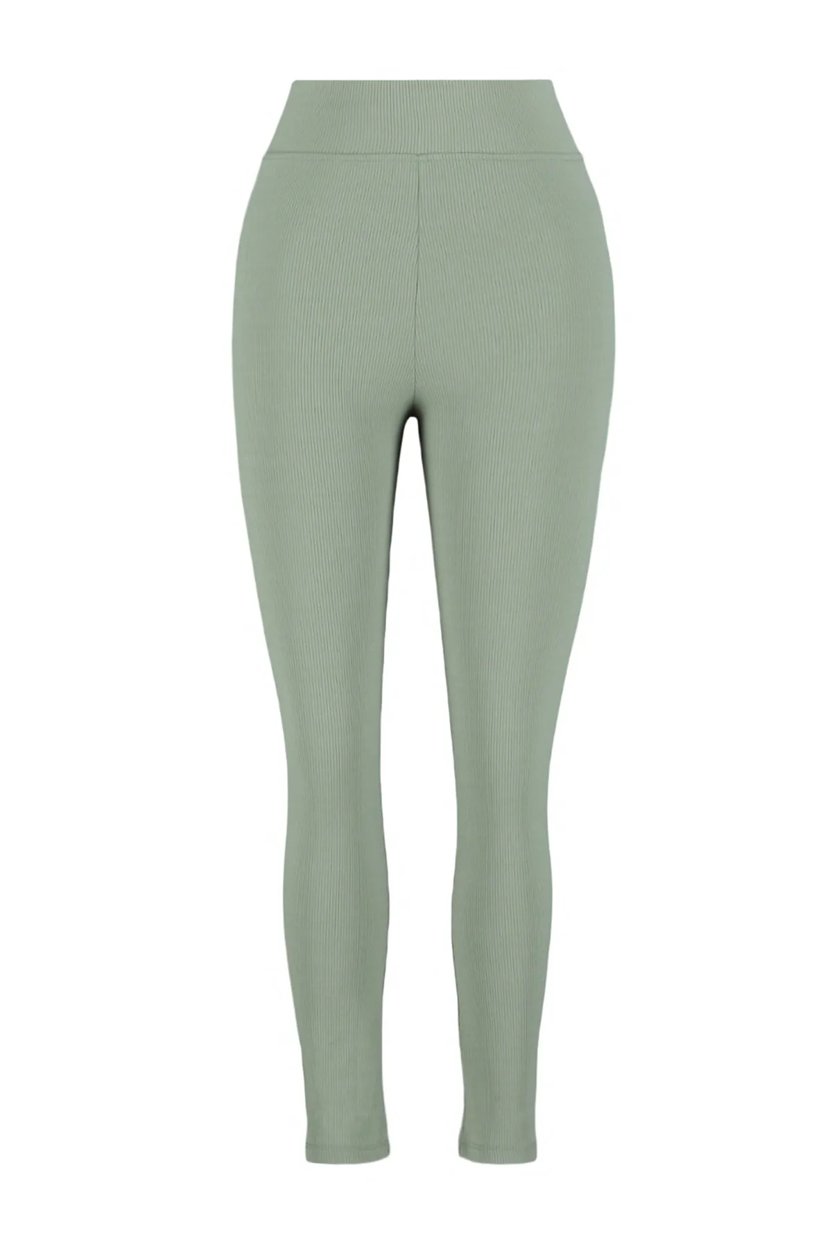 Trendyol Curve  Khakifarbene Strickstrumpfhose mit Fleece-Innenseite TBBAW23BV00017