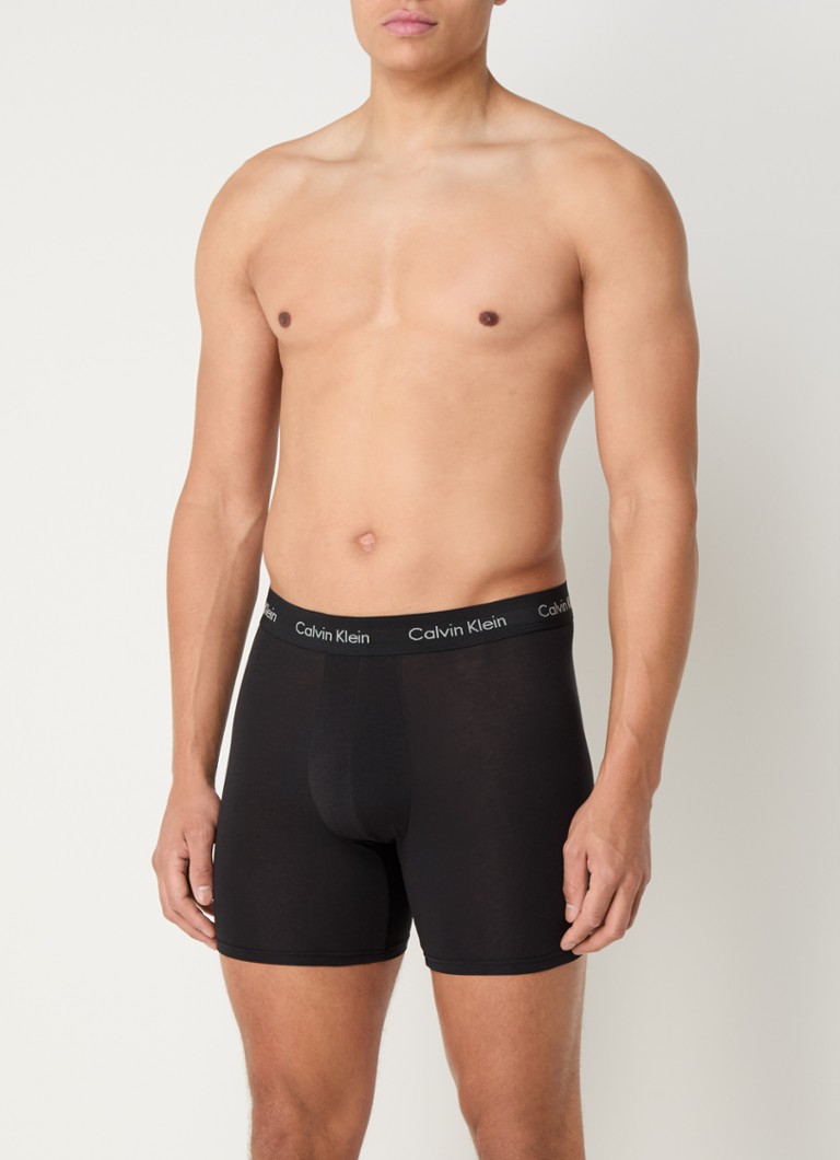 Calvin Klein Boxer Shorts with logo waistband in a 3-pack