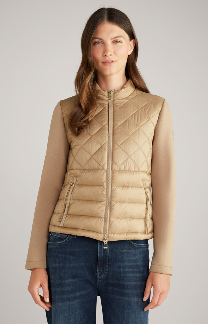 Nylon-Jacke in Beige