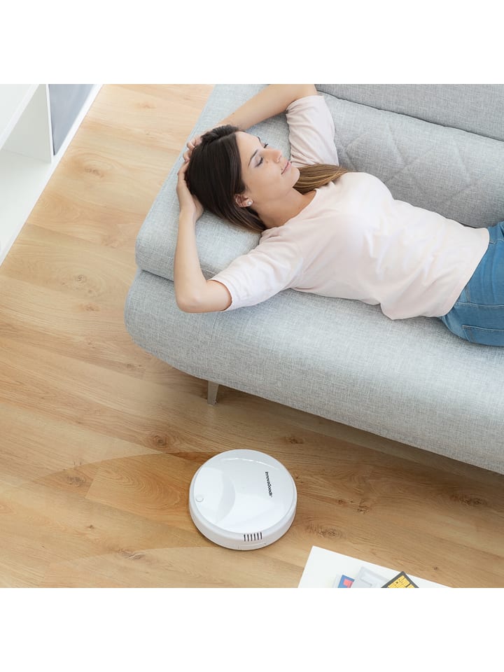 InnovaGoods Intelligenter Staubsaugerroboter in Weiß - Ø 22,5 cm günstig kaufen onesize