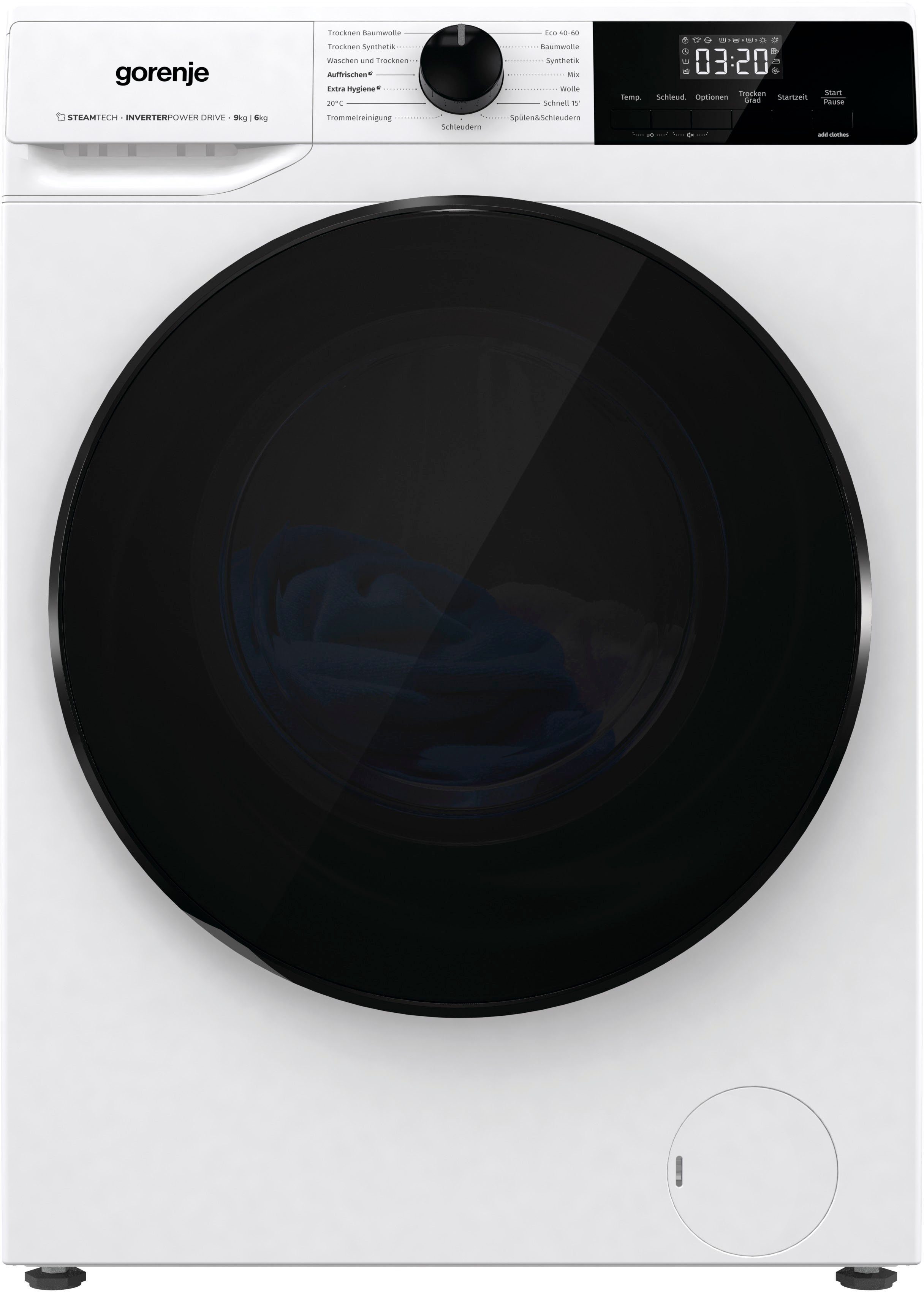 GORENJE Waschtrockner WD2A 964 ADPS/DE, 9 kg, 6 kg, 1400 U/min