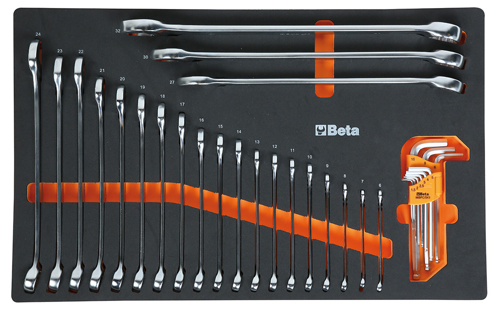 Chariot à outils Beta 024006243 2400S-R8/EL à 8 tiroirs, 398 pièces, rouge