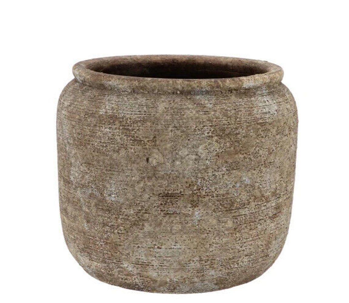 Daan Kromhout Übertopf Übertopf Pflanztopf Batu Vintage sand antique 22 x 20 cm (1 St)