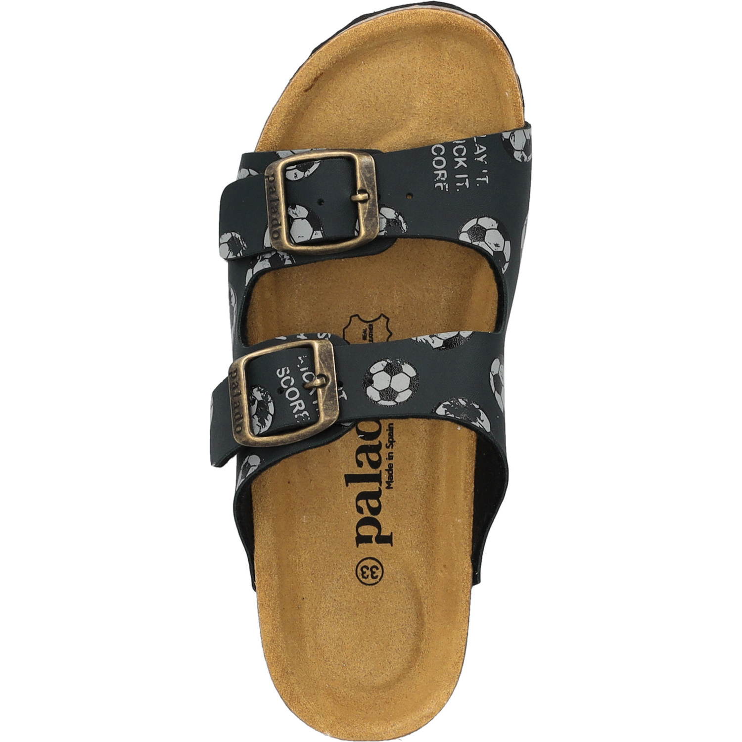 Palado Kids Korfu B Print, Pantoletten, Kinder, Schwarz