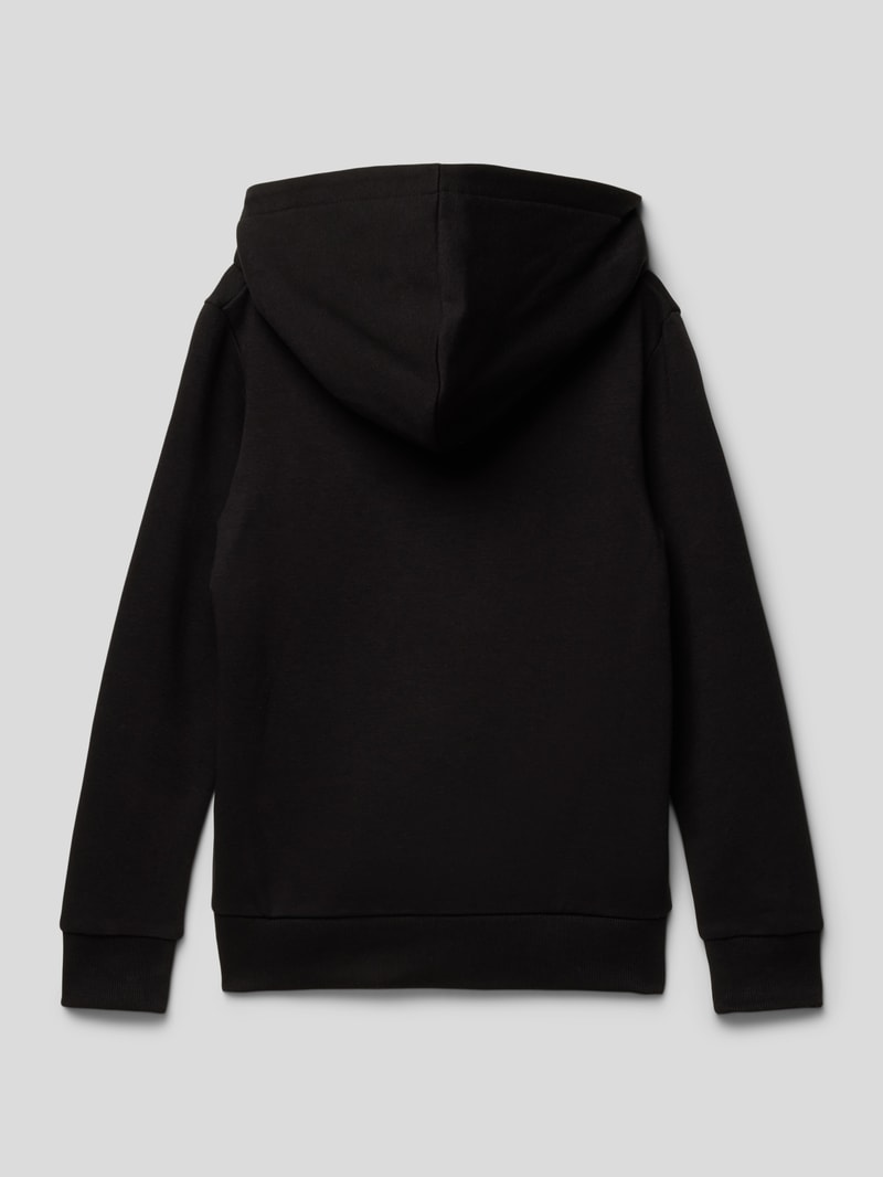 Hoodie in melierter Optik Modell 'EJOSH' in schwarz