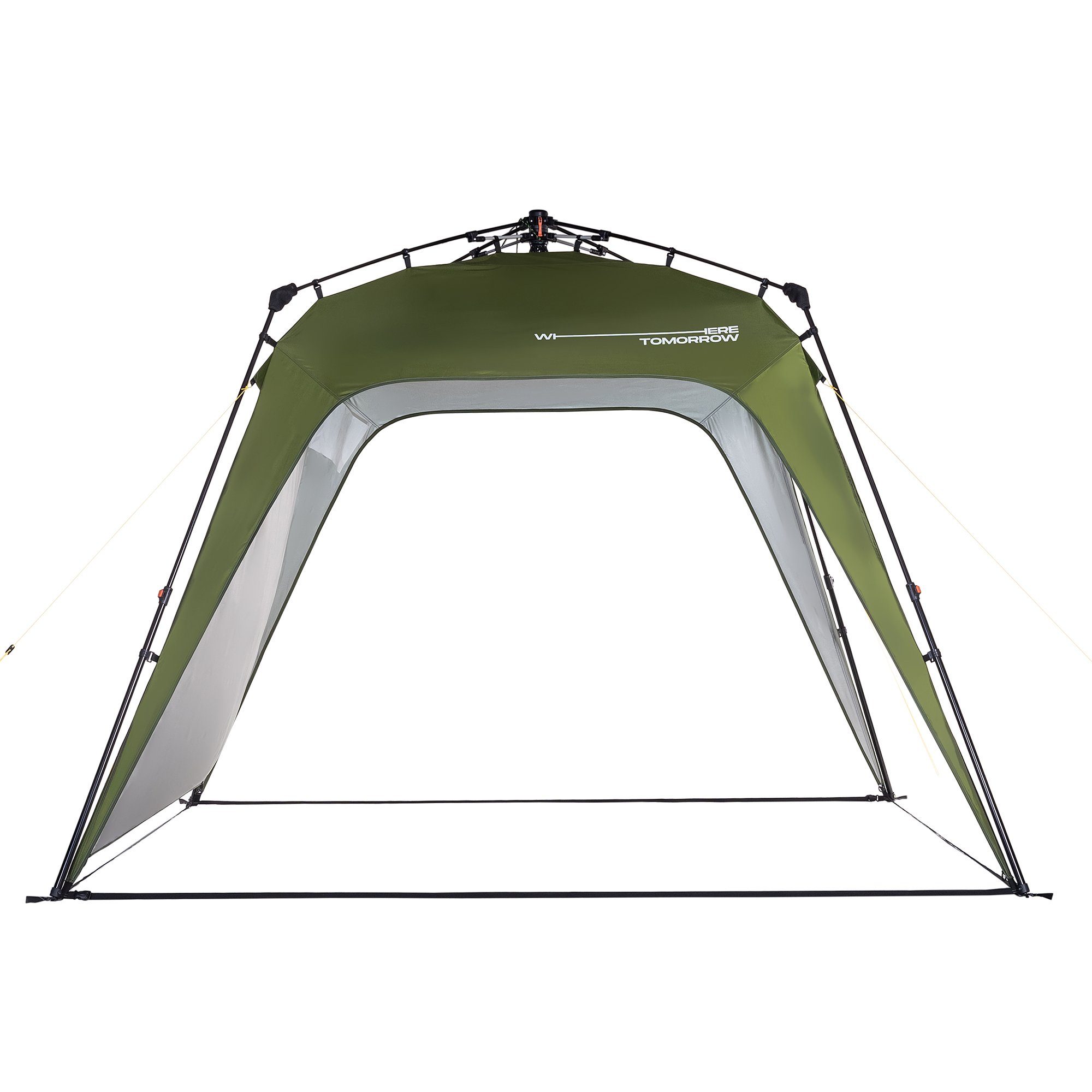 Lumaland Pavillon aufgebaut in unter 2 Minuten, 2,5 x 2,5m Camping Partyzelt Zelt robust wasserdicht
