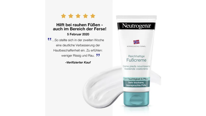 Neutrogena Norwegische Formel Reichhaltige Fußcreme 100 ml